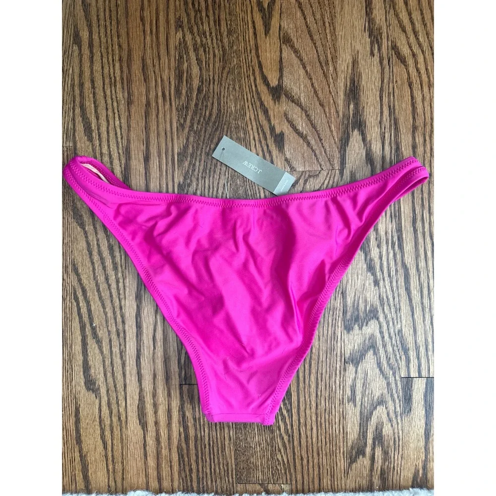 J.Crew Pink Bikini Bottom‎ High Cut Swim Separate Womens Medium NWT